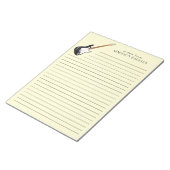 エレキギターミュージシャン音楽先生 ノートパッド (アングル)