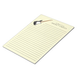 エレキギターミュージシャン音楽先生 ノートパッド