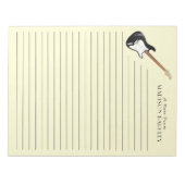 エレキギターミュージシャン音楽先生 ノートパッド (正面)