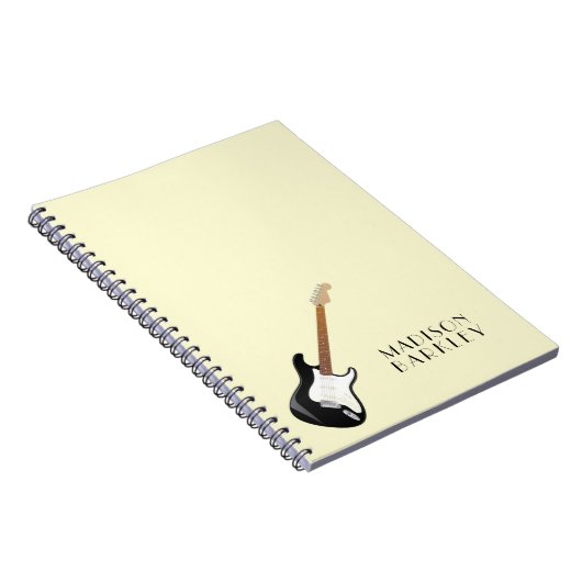 エレキギターミュージシャン音楽先生 ノートブック (右側)