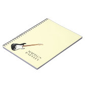 エレキギターミュージシャン音楽先生 ノートブック (左側)