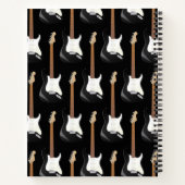 エレキギターミュージシャン音楽先生 ノートブック (裏面)