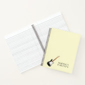 エレキギターミュージシャン音楽先生 ノートブック (内部)