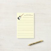 エレキギターミュージシャン音楽先生 ポストイット (デスク上)