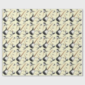 エレキギターミュージシャン音楽先生 ラッピングペーパー (フラット)