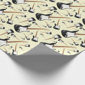 エレキギターミュージシャン音楽先生 ラッピングペーパー (角)