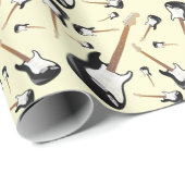 エレキギターミュージシャン音楽先生 ラッピングペーパー (ロールコーナー)