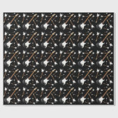 エレキギターミュージシャン音楽先生 ラッピングペーパー (フラット)