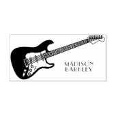 エレキギターミュージシャン音楽先生 ラバースタンプ (インプリント)