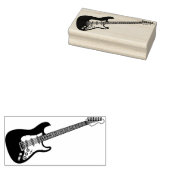 エレキギターミュージシャン音楽先生 ラバースタンプ (押印)