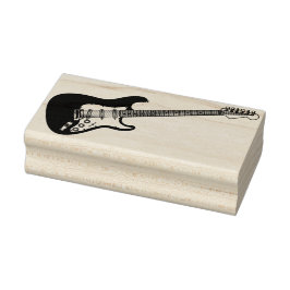 エレキギターミュージシャン音楽先生 ラバースタンプ