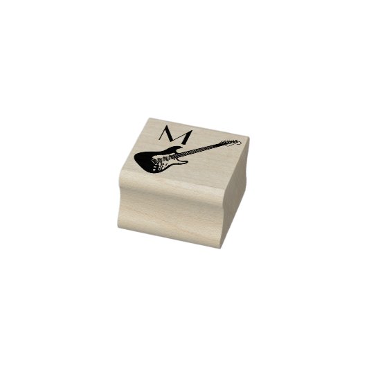 エレキギターミュージシャン音楽先生 ラバースタンプ (スタンプ)