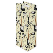 エレキギターミュージシャン音楽先生 ワインギフトバッグ (正面アングル)