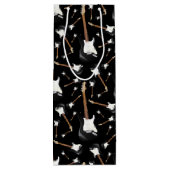 エレキギターミュージシャン音楽先生 ワインギフトバッグ (裏面)