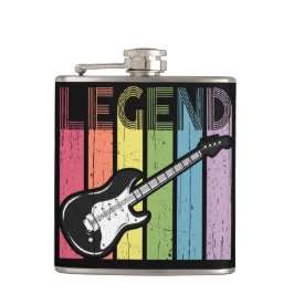エレキギターレジェンド動揺してタイポグラフィ フラスク