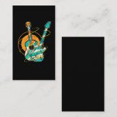 エレキギターロックミュージシャンギタリスト 名刺 (正面/裏面)