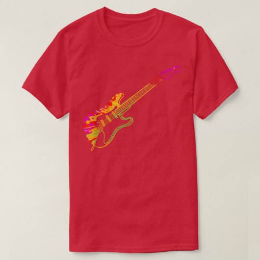 エレキギターヴィンテージスタイルTシャツ100 Tシャツ (デザイン正面)
