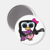 エレキギター付きガールペンギン マグネット (正面/裏面)