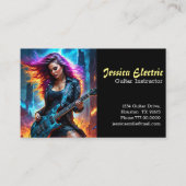 エレキギター先生名刺 名刺 (正面)