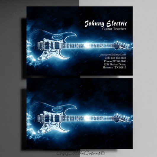 エレキギター先生 名刺