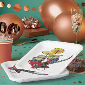 エレキギター及びドラム ペーパープレート