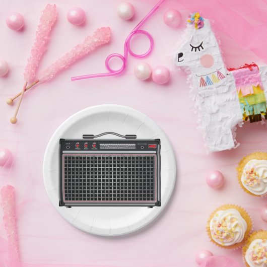 エレキギター増幅器 ペーパープレート (パーティー)