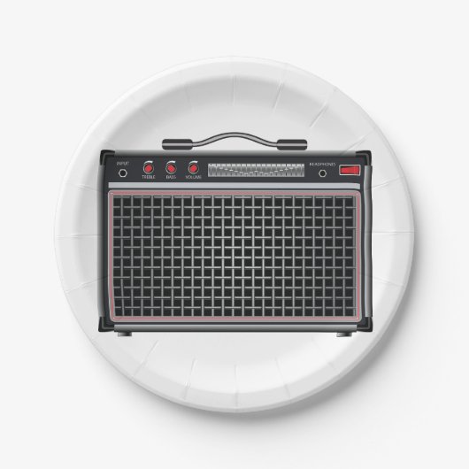 エレキギター増幅器 ペーパープレート (正面)