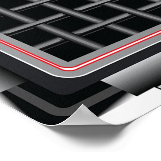 エレキギター増幅器 ポスター (角)