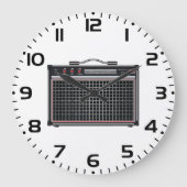 エレキギター増幅器 ラージ壁時計 (正面)