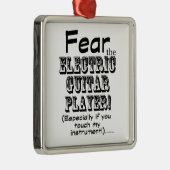 エレキギター奏者を恐れる メタルオーナメント (右)