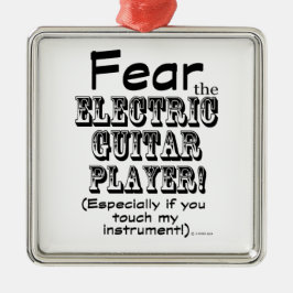 エレキギター奏者を恐れる メタルオーナメント