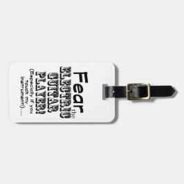 エレキギター奏者を恐れる ラゲッジタグ