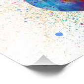 エレキギター抽象芸術水彩 フォトプリント            (角)