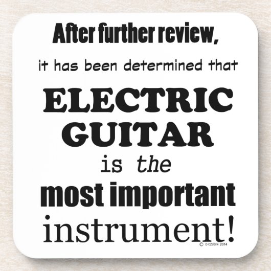 エレキギター最も重要な楽器 コースター (正面)