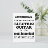 エレキギター最も重要な楽器 ポストカード (スタンド正面)