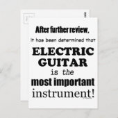 エレキギター最も重要な楽器 ポストカード (正面/裏面)