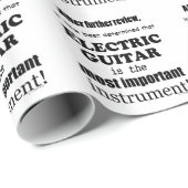 エレキギター最も重要な楽器 ラッピングペーパー (ロールコーナー)