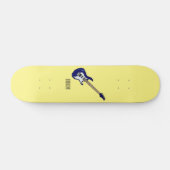 エレキギター漫画イラストレーション スケートボード (横)