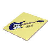 エレキギター漫画イラストレーション タイル (側面)