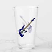 エレキギター漫画イラストレーション タンブラーグラス (正面)
