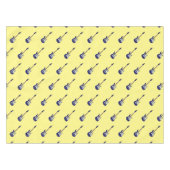 エレキギター漫画イラストレーション テーブルクロス (正面(横))