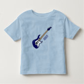 エレキギター漫画イラストレーション トドラーTシャツ (正面)