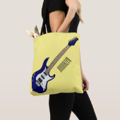 エレキギター漫画イラストレーション トートバッグ (クローズアップ)