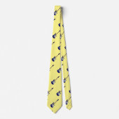 エレキギター漫画イラストレーション ネクタイ (正面)