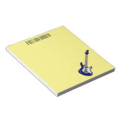 エレキギター漫画イラストレーション ノートパッド (アングル)