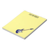 エレキギター漫画イラストレーション ノートパッド (回転)