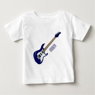 エレキギター漫画イラストレーション ベビーTシャツ
