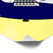 エレキギター漫画イラストレーション ポスター (コーナー)