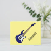 エレキギター漫画イラストレーション ポストカード (スタンド正面)