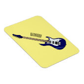 エレキギター漫画イラストレーション マグネット (右側)